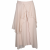 Underground Athens silk asymmetrical elastic waist ruffled midi skirt